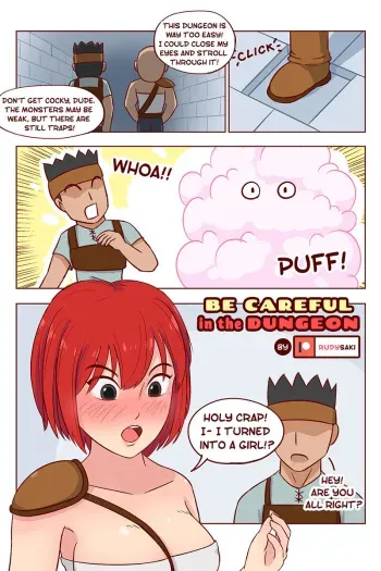 Dungeon sex trap manga cover