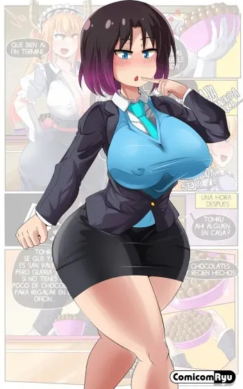 [Comicom-Ryu] Elma en la oficina (Kobayashi-san-chi no Maid Dragon) manga cover