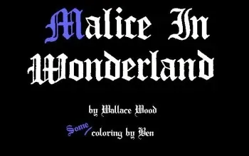 [Wallace Wood] Malice in Wonderland (Alice in Wonderland) manga cover