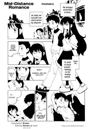 [Inumaru] Mid-Distance Romance (Shounen Ai no Bigaku - The Josou Shounen) [English] [Brolen] manga cover