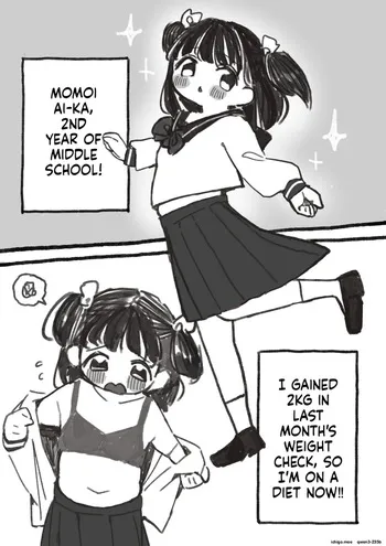 maagical girl with a fatty belly manga cover