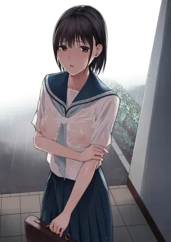 [Team☆Lucky] Ame no Hi wa, Honnori Chikubi [French] [Chocolatine] [Decensored] manga cover