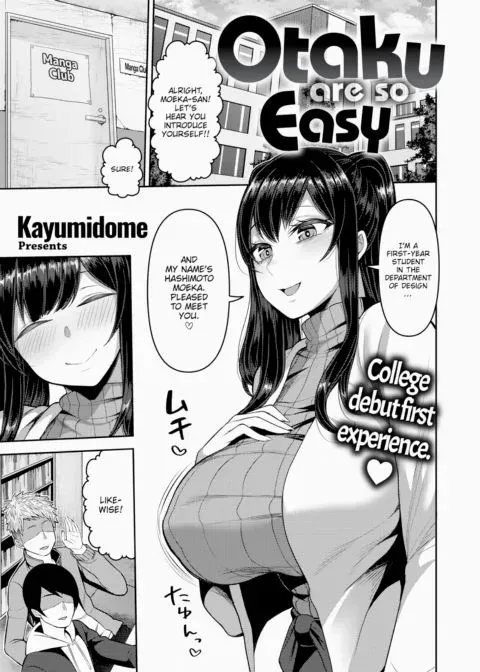Otaku Are So Easy manga cover