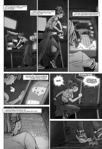 Trampage: World Score - BW manga cover