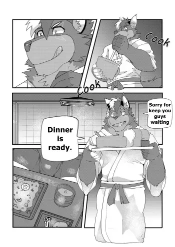 Happy Dinner With Big Guys - Youhei Doujinshi manga cover