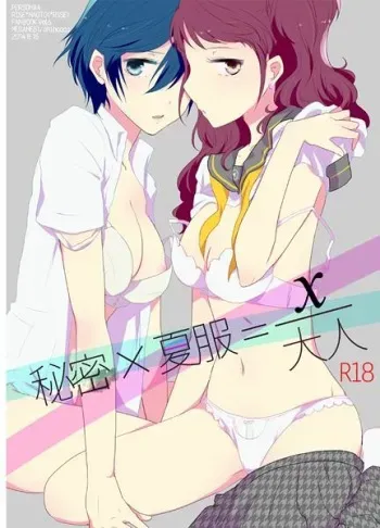 (C86) [MEGANE81 (Shinocco)] Himitsu × Natsufuku = x / Otona (Persona 4) [Sample] manga cover