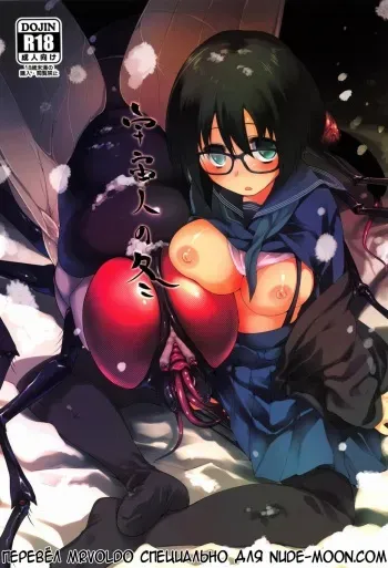 (C87) [KashiNoKi (Midori No Rupe)] Uchuujin no Fuyu | Winter of Alien [Russian] [MrVoldo] manga cover