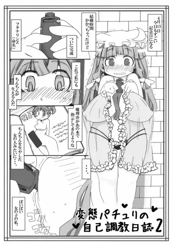 [Kouhuku Shigen (ryokutya)] Hentai Patchouli no Jiko Choukyou Nisshi 2 (Touhou Project) [Digital] manga cover