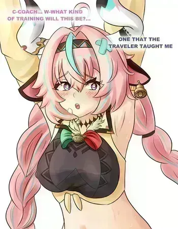 [O-neon] Varesa's training (Genshin Impact) manga cover