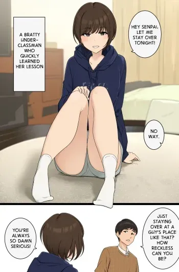 Namaiki Bakkari Iu kedo Sugu Wakaraserarechau Kouhai-chan no Ohanashi | A Bratty Underclassman Who Quickly Learned Her Lesson manga cover
