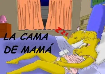 Simpsons xxx - La cama de mamá (Español) manga cover