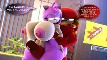 Amy X Knuckles by Rocketspuff manga cover