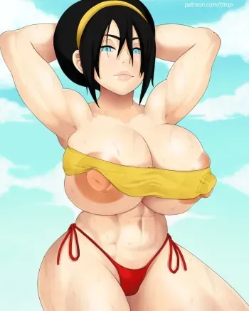 [ttrop] Adult Toph at the Beach (Avatar the Last Airbender) manga cover