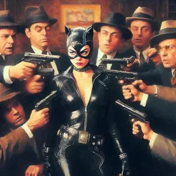 Catwoman in Violent Perils 3 [GURO] [AI Generated] manga cover