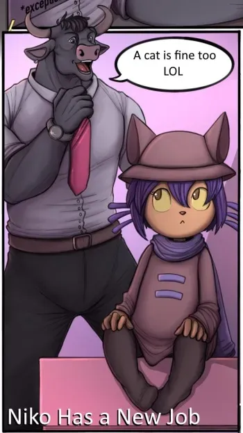 TheHades / Mini T-Rex - Niko Has a New Job manga cover