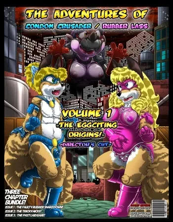 Condom Crusader Issues 1-3 by Kitsune Youkai manga cover