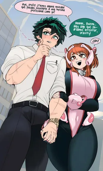 [CaptainKirb] Ochako Uraraka & Izuku Midoriya (My Hero Academia) [Spanish] {Gisicom} manga cover