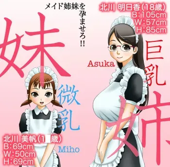 [FAT CATS (Katase 3000 GT)] Maid Shimai o Haramasero!! manga cover