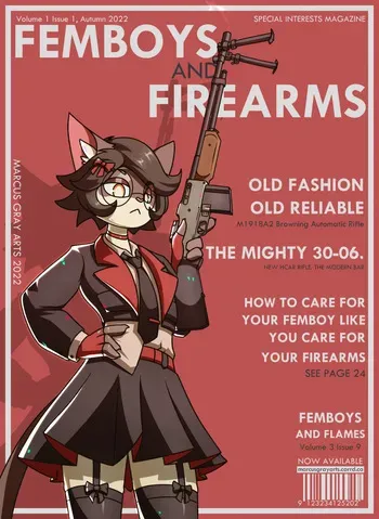 [MarcusGray] Femboys and Firearms manga cover