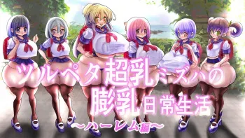 [Momoiro Phantasmagoria] Tsurupeta Chounyuu Mizuha no Bounyuu Nichijou Seikatsu Harem Hen manga cover