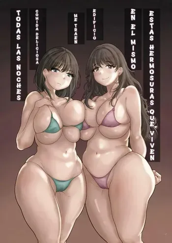 [Mochimochi Warabi] Onaji Mansion ni Sumu Onna-tachi ga Maiban Ore ni Okazu o Todoke ni Kuru Ken | Estas HERMOSURAS Que VIVEN En El Mismo Edificio Me Traen Comida Deliciosa Todas Las NOCHES [Spanish] [Skar2B] manga cover