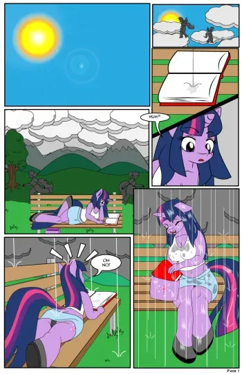 [Dekomaru] The Hot Room: Soaked (Texted Version) (My Little Pony Friendship is Magic) manga cover