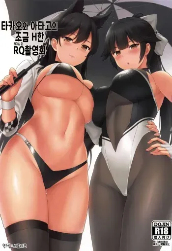(COMIC1☆15) [Kaki no Tane (Summer)] Takao to Atago no Choppiri H na RQ Satsueikai | 타카오와 아타고의 조금 H한 RQ촬영회 (Azur Lane) [Korean] [시로네코] manga cover