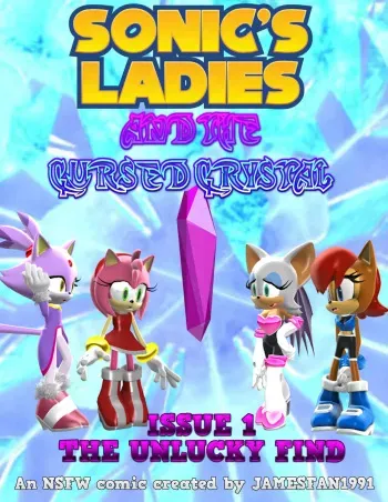 Sonic's Ladies and the Cursed Crystal manga cover