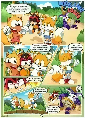 [AlystairCat] Hook, Line, & Loser (Sonic the Hedgehog) manga cover