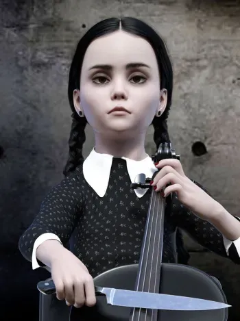[Ilithiel] My Wednesday Addams 3D manga cover