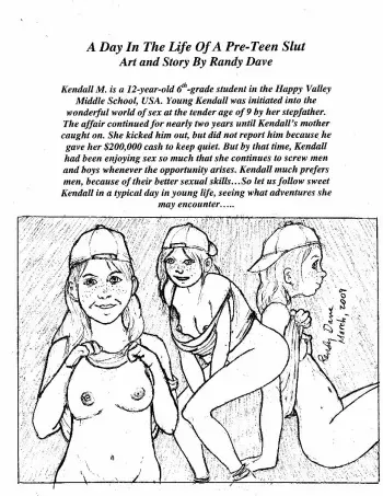 [Randy Dave] A Day In The Life Of A Pre-Teen Slut manga cover
