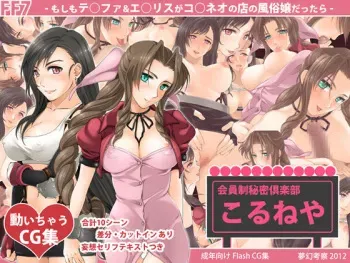 [Mugen Kousatsu] FF7 -Moshimo T○fa & A○rith ga Co○neo no Mise no Fuuzokujou Dattara- (Final Fantasy VII) manga cover