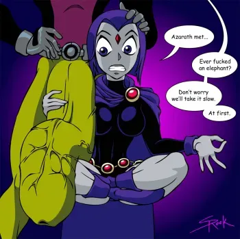 [selrock] Raven x Beast Boy (Teen Titans) manga cover