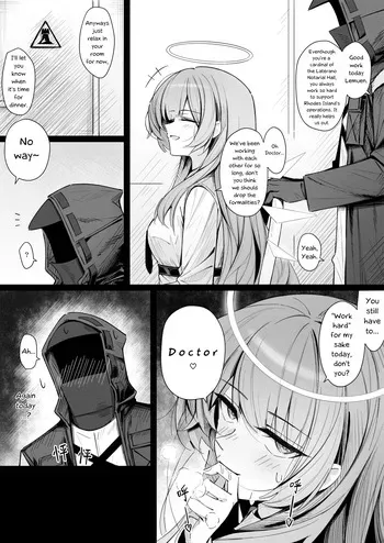 [Shokuyou Koori] Story of Lemuen & Doctor in bed (Arknights) [English] [Decensored] [RagsSgar_Translations] manga cover