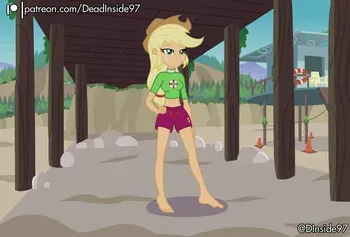 [DeadInside97] Lifeguard Applejack x Rainbow Dash (My Little Pony: Equestria Girl) manga cover