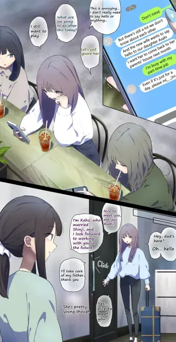 My father remarried, so I went to say hello… manga cover