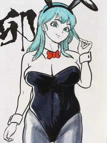 [Makigai Ikko] Bulma Briefs sketches (Dragon Ball) manga cover