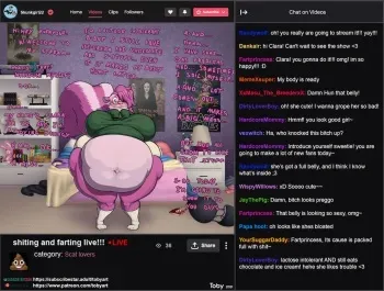 [TobyArt] Clara's Livestream (Dickgirl) manga cover