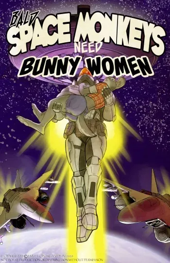 Bald Space Monkeys need Bunny Women manga cover