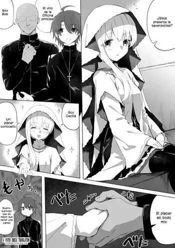 [Chiizu Ore] Seijo-sama ga Netorarete Nichijou-teki ni Hoka no Otoko to Sex Shite Shimau｜La Santa hizo NTR y termina teniendo sexo con otro hombre a diario (Shiro Seijo to Kuro Bokushi) [Spanish] [Cathal y sus panas] manga cover