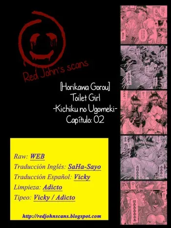 [Horikawa Gorou] TOILET GIRL -Kichiku no Ugomeki- ch. 2 [Spanish] [Red John's scans] manga cover