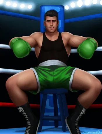 [drawnpr0n] Little Mac (Punch Out) manga cover