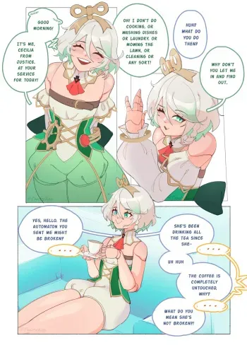Cecilia at Your Service + Animation manga cover