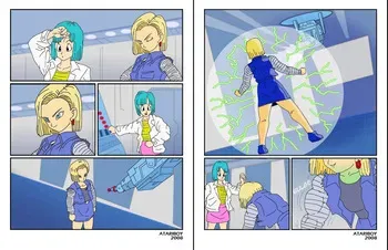 (Atariboy2600) Bulma Hulked Up Android 18 manga cover