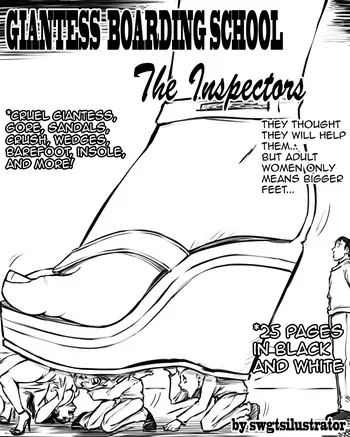 [SWGTSDRAWINGS] Giantess Boarding School 3 - The Inspectors manga cover
