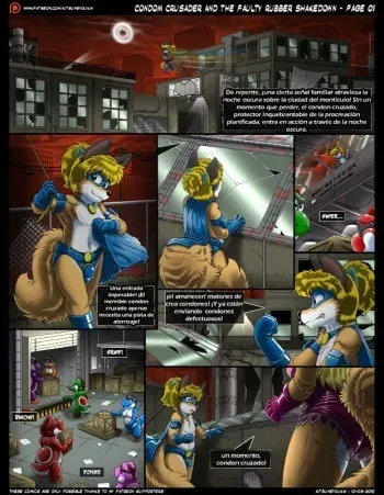 Condom Crusader And The Faulty Rubber Shakedown by Kitsune Youkai (spanish) manga cover