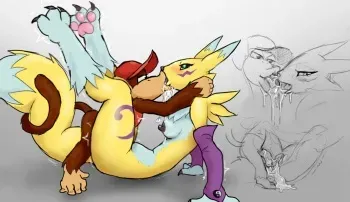 [Ungulatr] Renamon and DIddy Kong (Digimon, Donkey Kong) manga cover