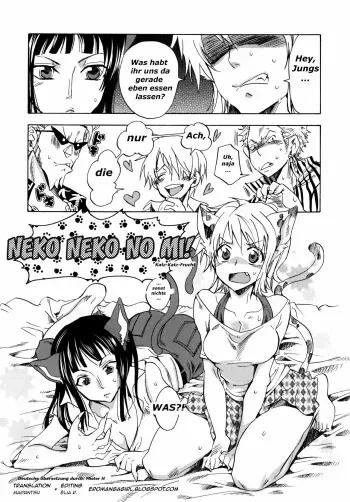 [Kurione-sha (YU-RI)] Neko Neko no Mi! (Yokujou Pirates ~Wanpi Soushuuhen~) (One Piece) [German] [Mister H] [Digital] manga cover