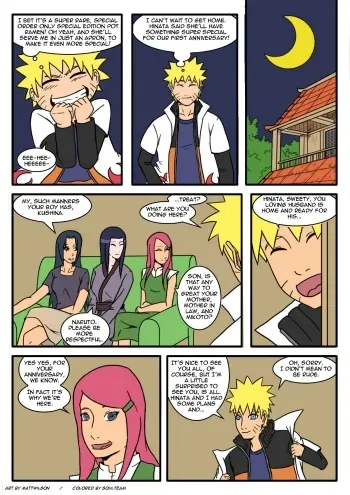 [Matt Wilson] NaruHina: Anniversary tradition (Naruto) [Colorized] manga cover