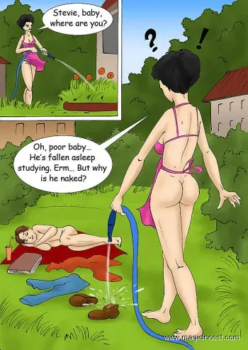 Mom got banged by a young dick and garden hose [English] manga cover